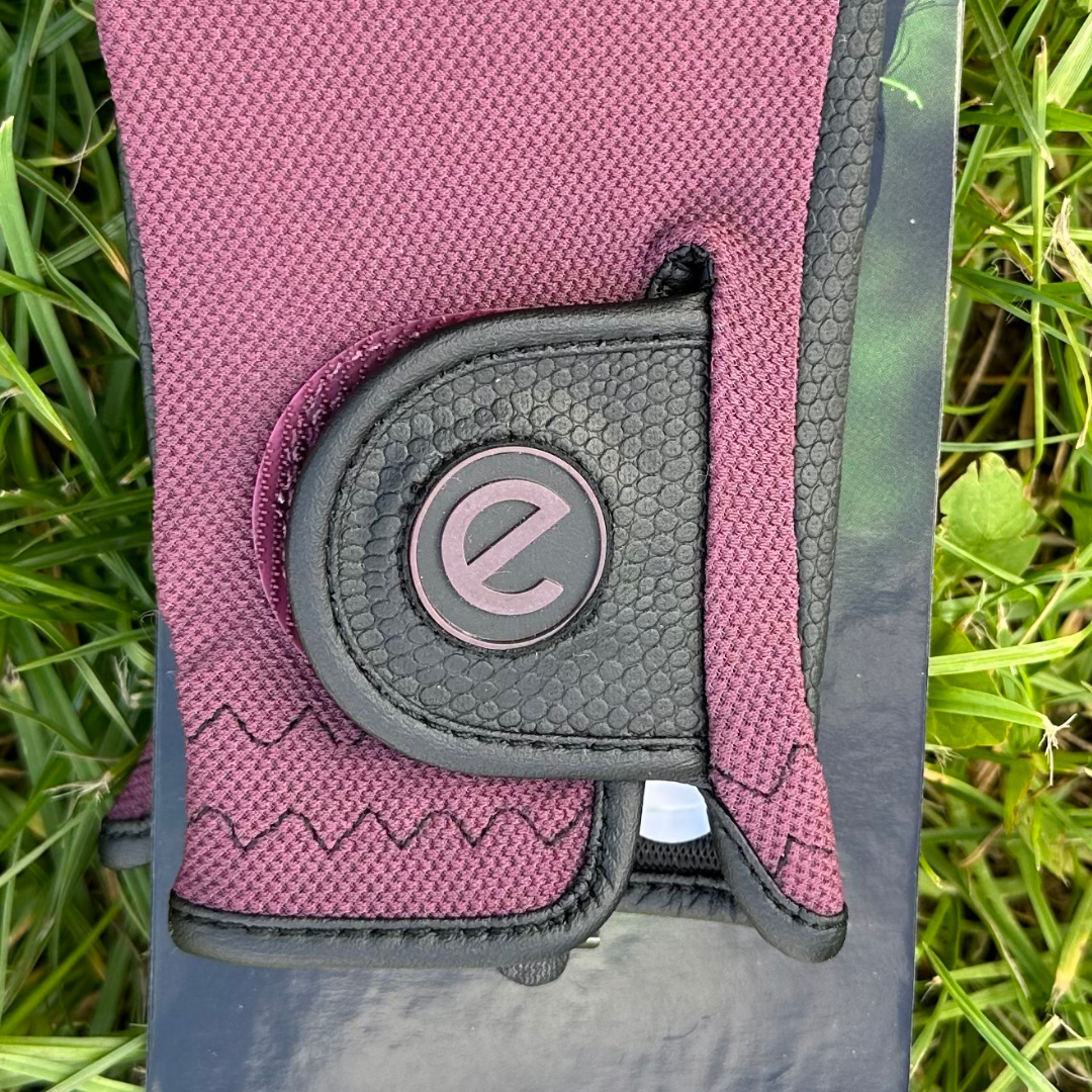 eQUEST GripPro X-LITE Riding Gloves - Merlot Regular Cuff