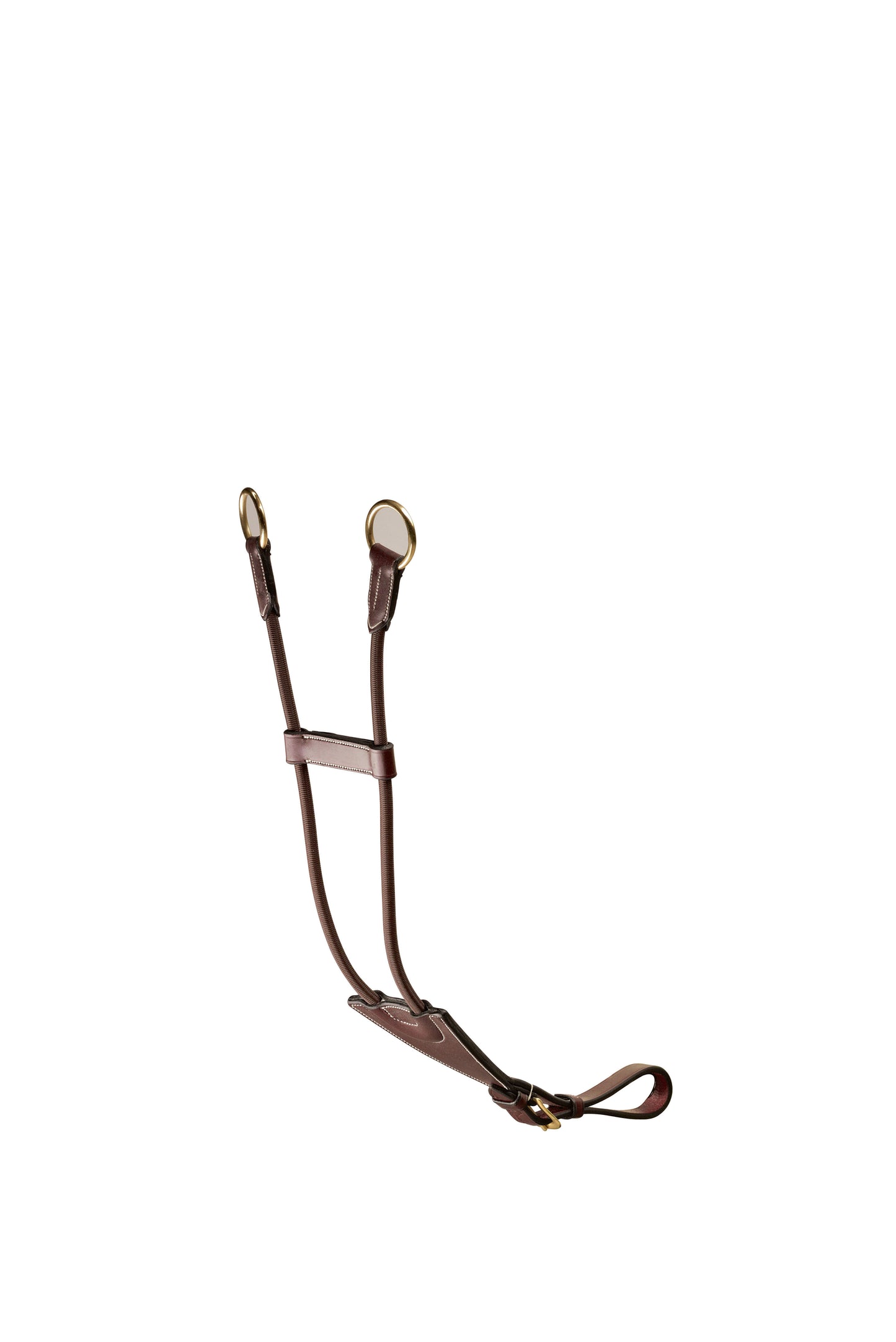 ELASTIC MARTINGALE ATTACHMENT - SILVER FITTINGS - Brown - Co