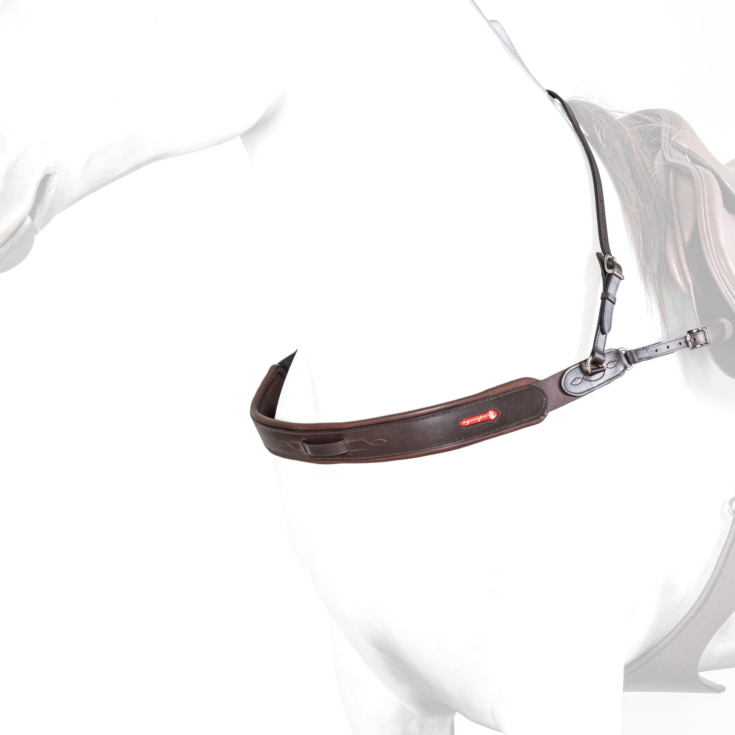 STRAIGHT BREASTPLATE WITH ELASTIC- Black- Full
