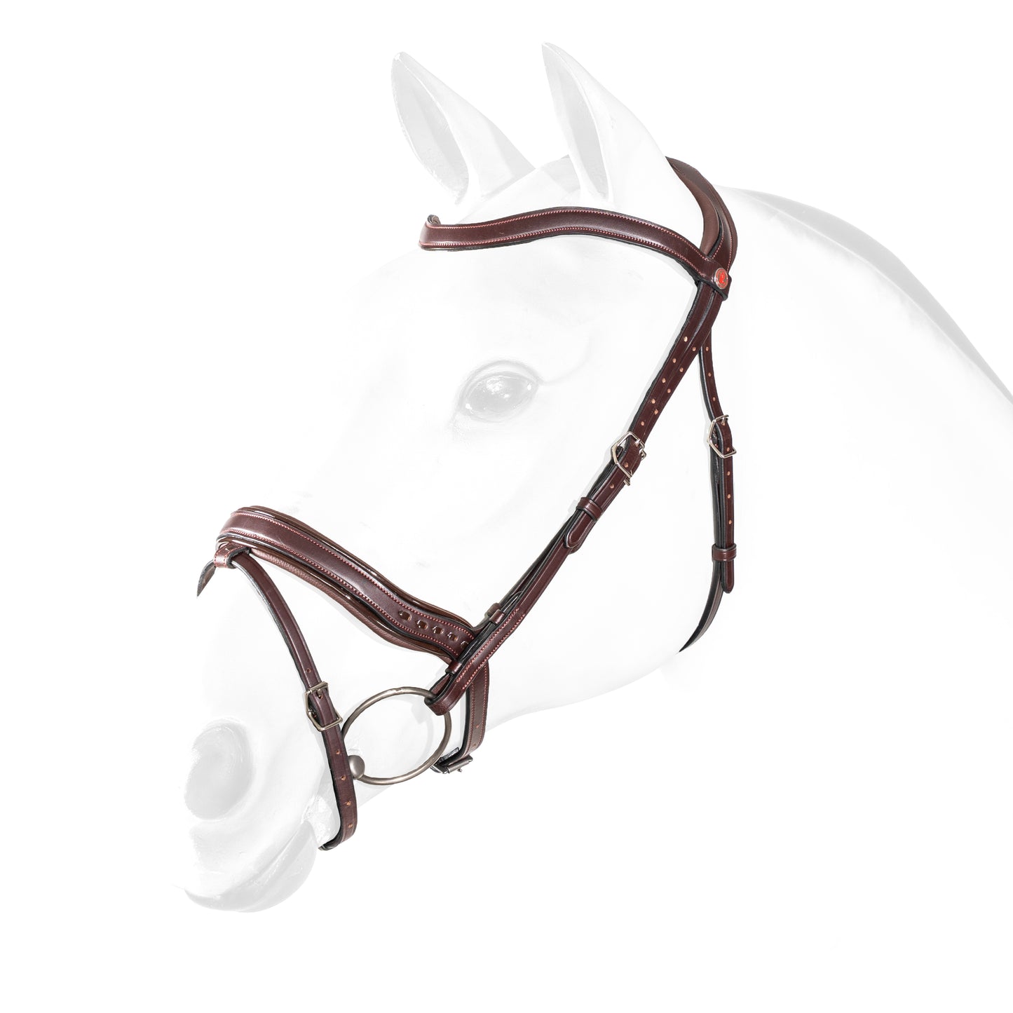 NO STRESS BRIDLE WITH ANATOMIC NOSEBAND- No Reins- Black- Co