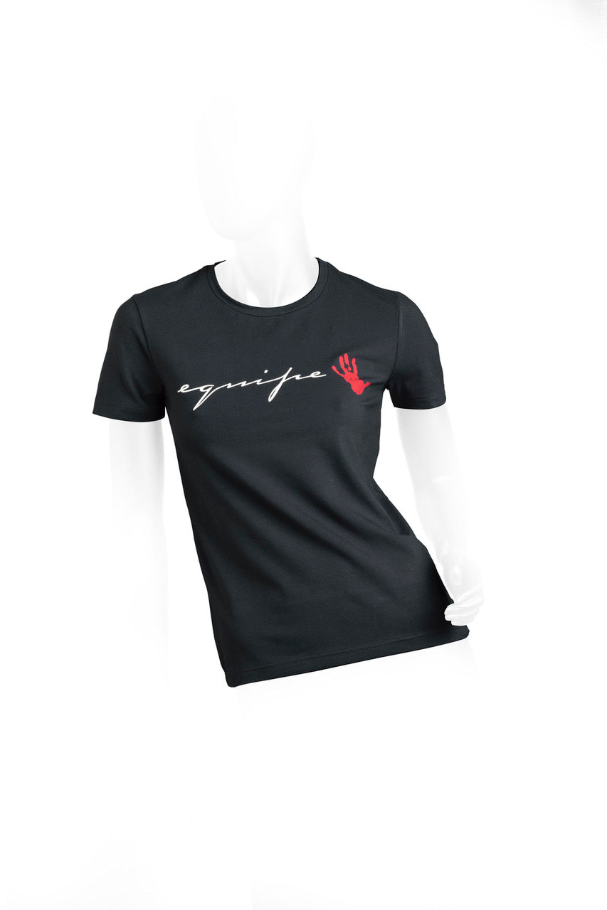 JERSEY BIELASTIC T-SHIRT WITH EQUIPE LOGO - Grey - XL