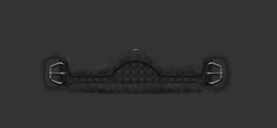WESTERN ASYMMETRIC GIRTH COMPLETE 80CM- 02 (Black)- 22 Black