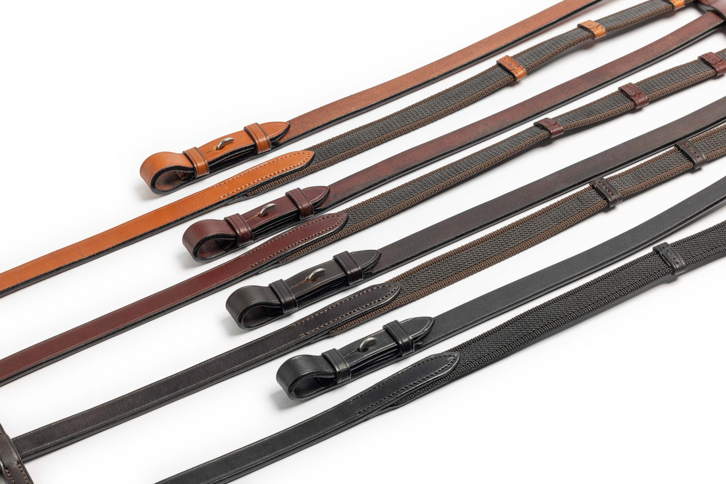 Menetics Hand Grip Rubber Web reins- Newmarket- One size