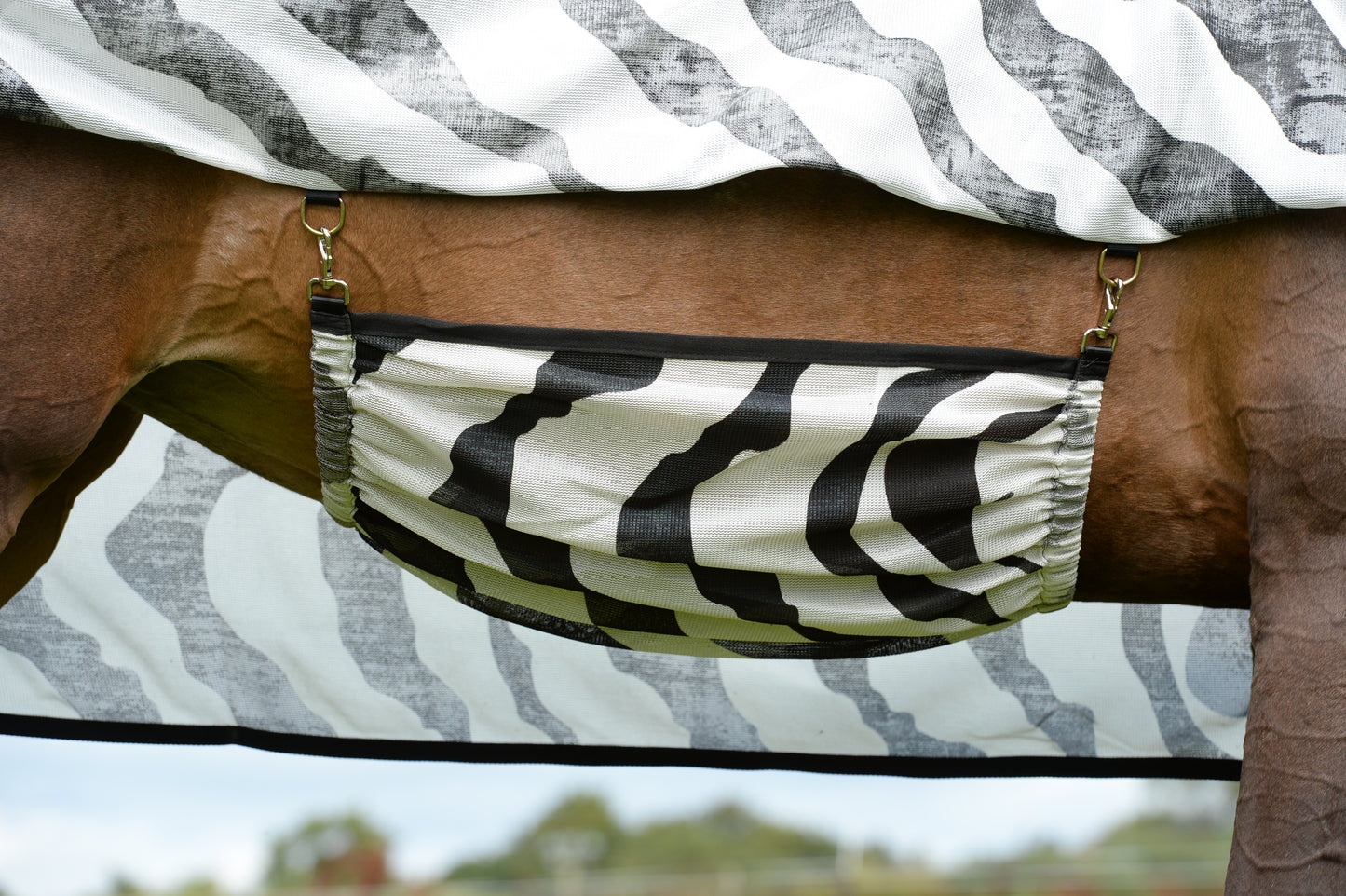 ZEBRA BUZZ-OFF BELLY PAD - Zebra Print-80 - XL