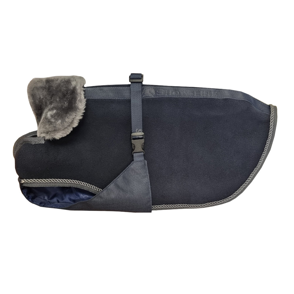 SHOW-LINE DOG RUG- Navy/Grey-21- 12'' (30)