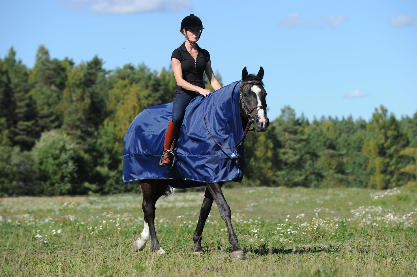 RAIN PROTECTOR RIDING SHEET- Navy-89- M