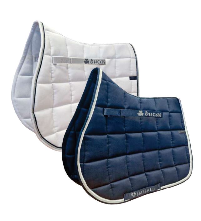 EMERALD SADDLE PAD- White-43- Full