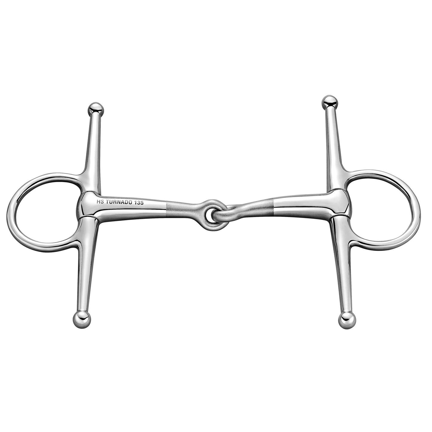 TURNADO FULL CHEEK SNAFFLE ST.ST. 16MM - 56- Stainless S - 1
