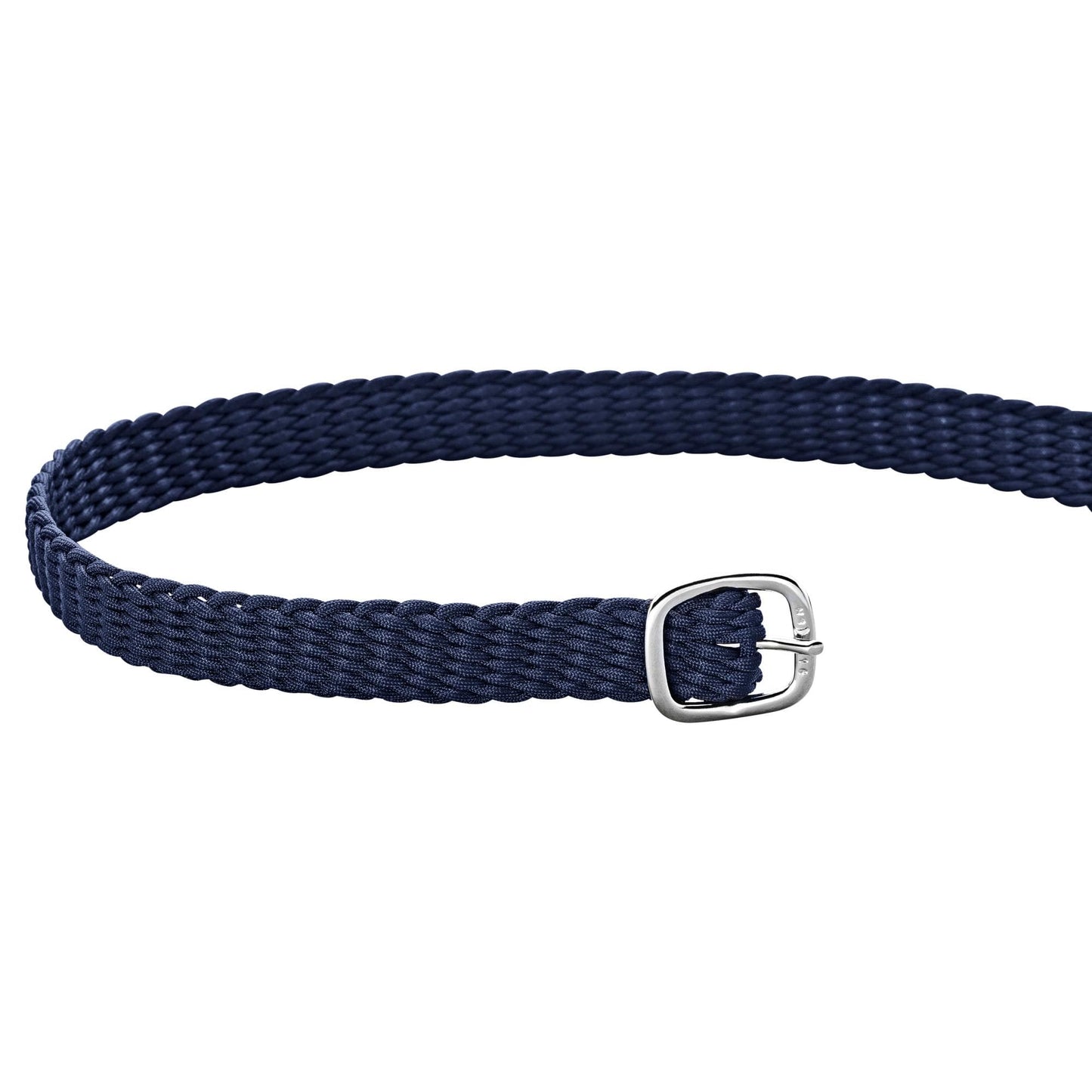 SPUR STRAPS - BLUE PERLON SILVER BUCKLE