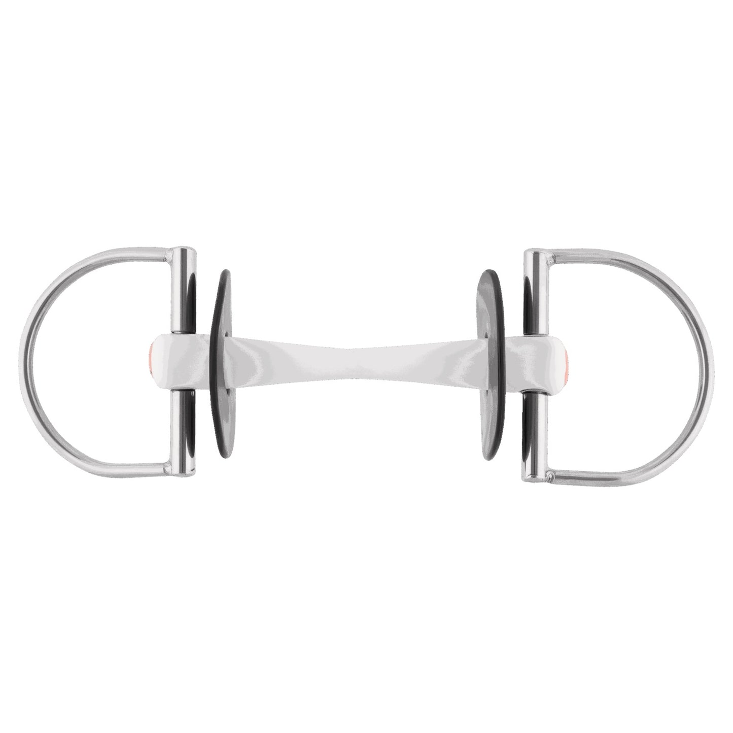 NATHE D-RING SNAF. 20MM W.FLEX.MULLEN MOUTH W. 75MM RG- The