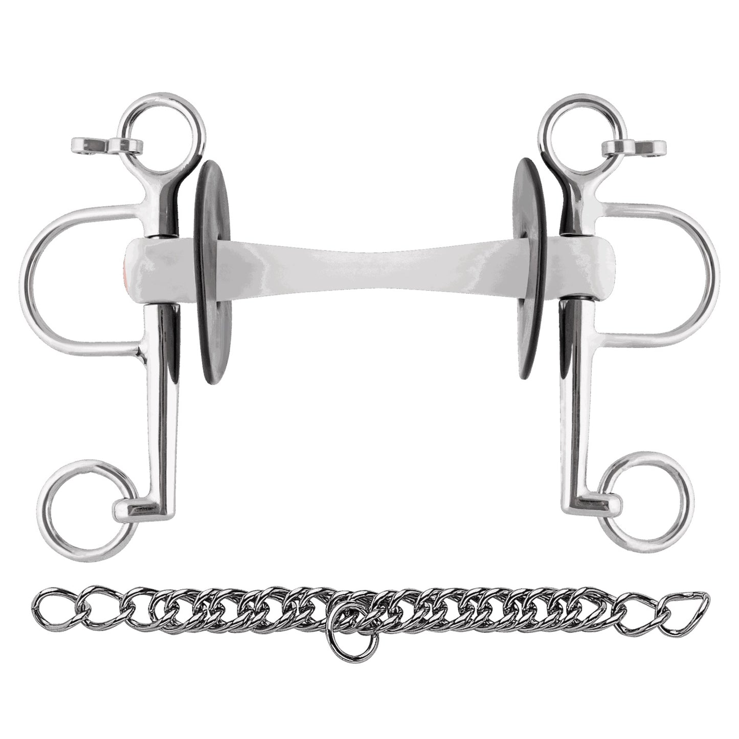 NATHE PELHAM 20MM W.FLEX. MULLEN MOUTH W.LONG CHEEKS- Thermo