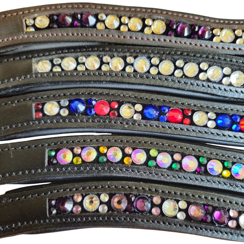 Elano Hot Fix Crystal Wave Browbands
