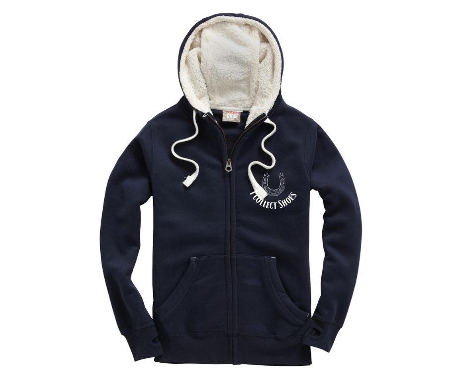 I collect Shoes Sherpa Fleece Zip Hoodie-Peach Finished