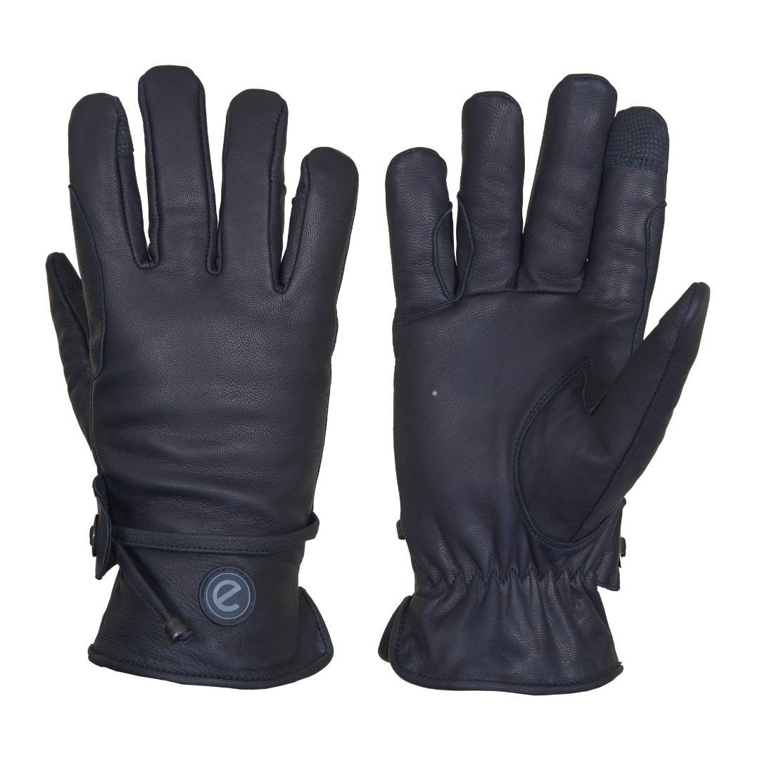 eQUEST GripPro Western Leather Riding Gloves – Black | Unlined | Touchscreen