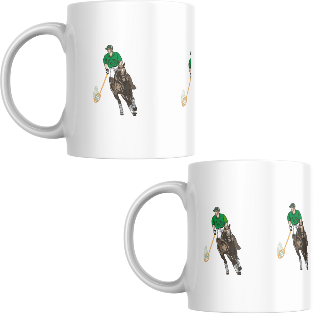Polocrosse player Mug