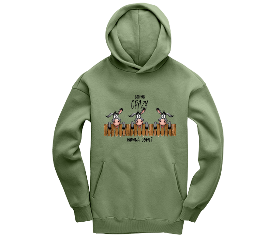 Going Crazy Wanna Come? Oversized Hoodie