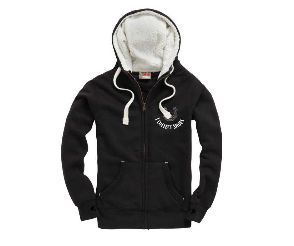 I collect Shoes Sherpa Fleece Zip Hoodie-Peach Finished