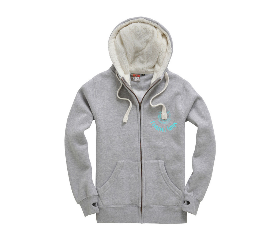 I collect Shoes Sherpa Fleece Zip Hoodie-Peach Finished