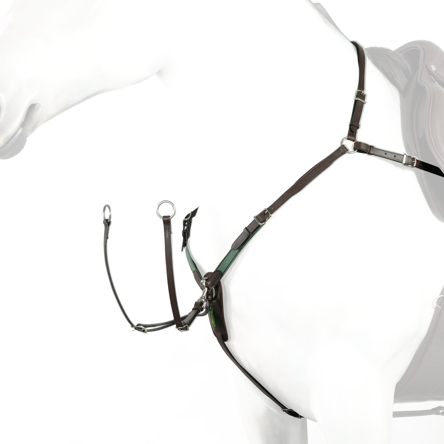 AMERIGO HUNTING ELASTIC MARTINGALE- Black- Cob