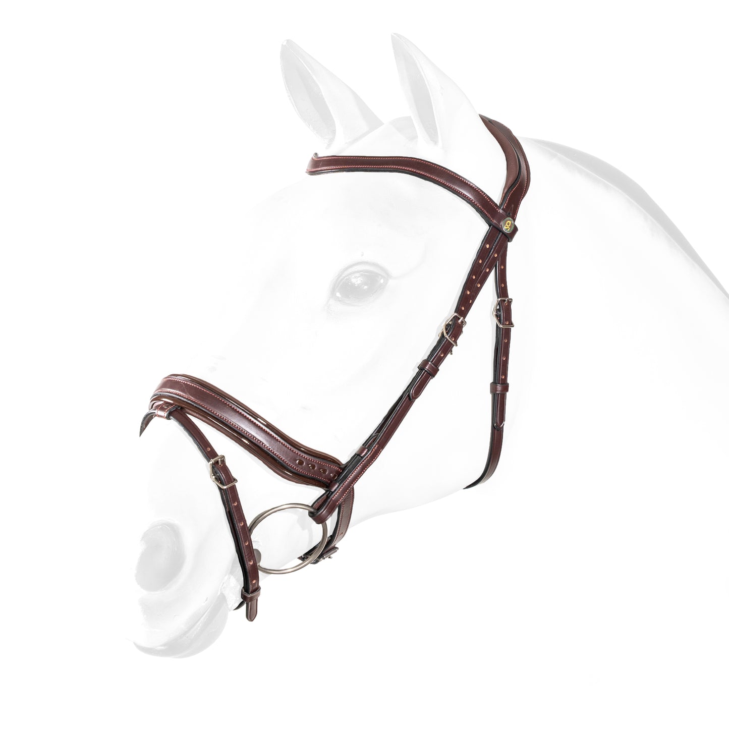 NO STRESS BRIDLE WITH ANATOMIC NOSEBAND- No Reins- Black- Fu