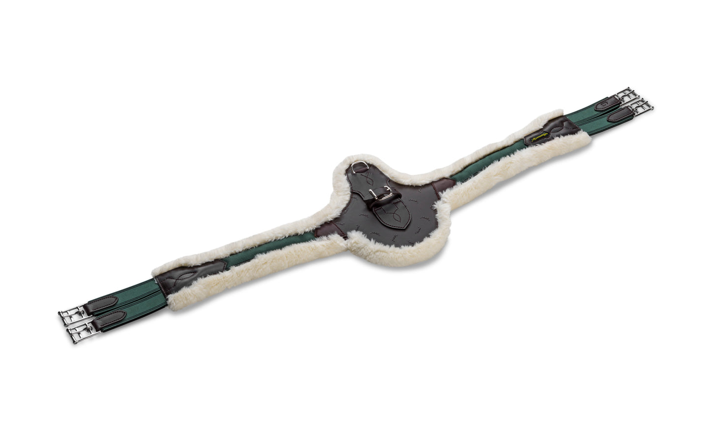 PROTECTOR JUMP GIRTH WITH SHEEPSKIN - Brown - 135