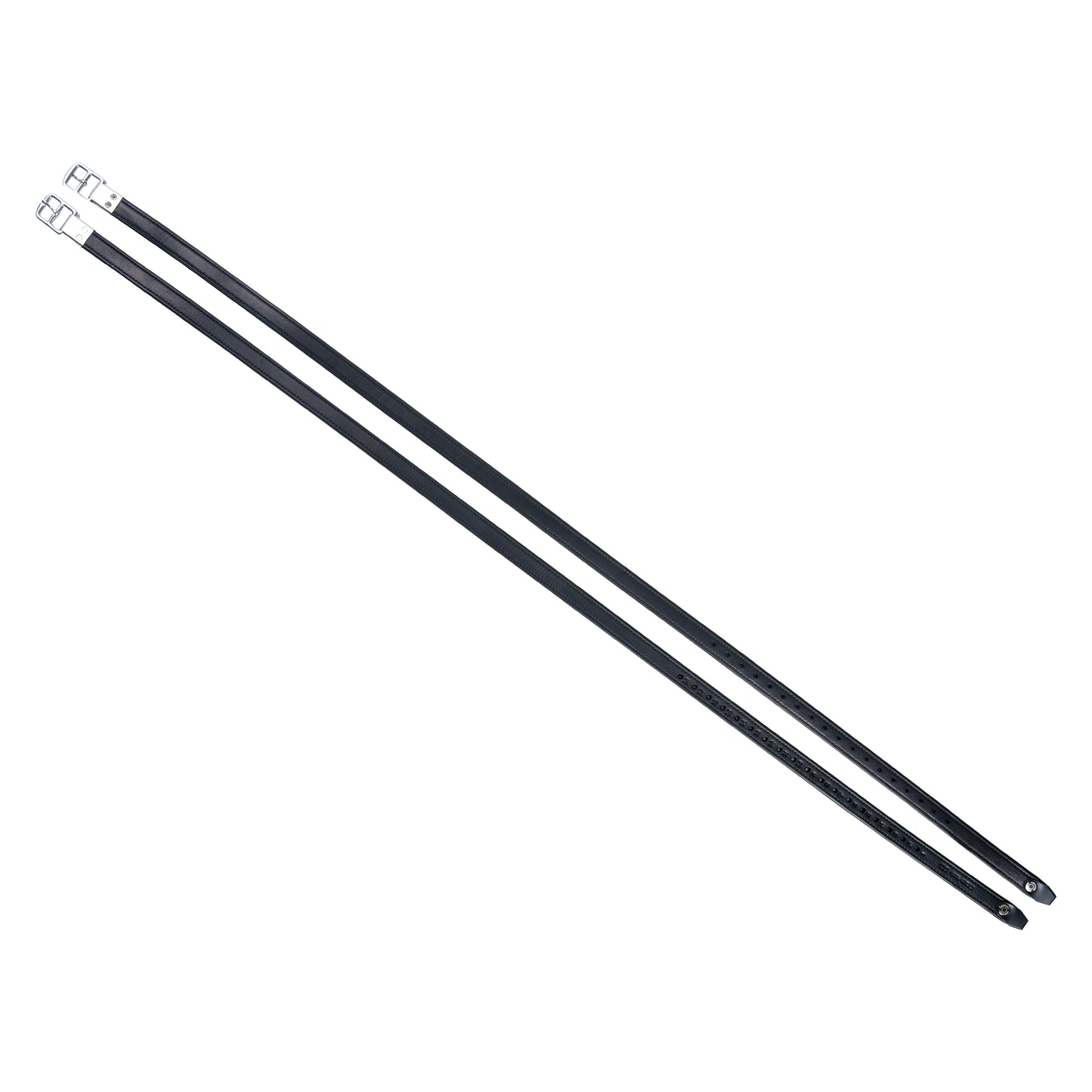 AMERIGO STIRRUP LEATHER WITH STEEL CAPSULE- Black- 150