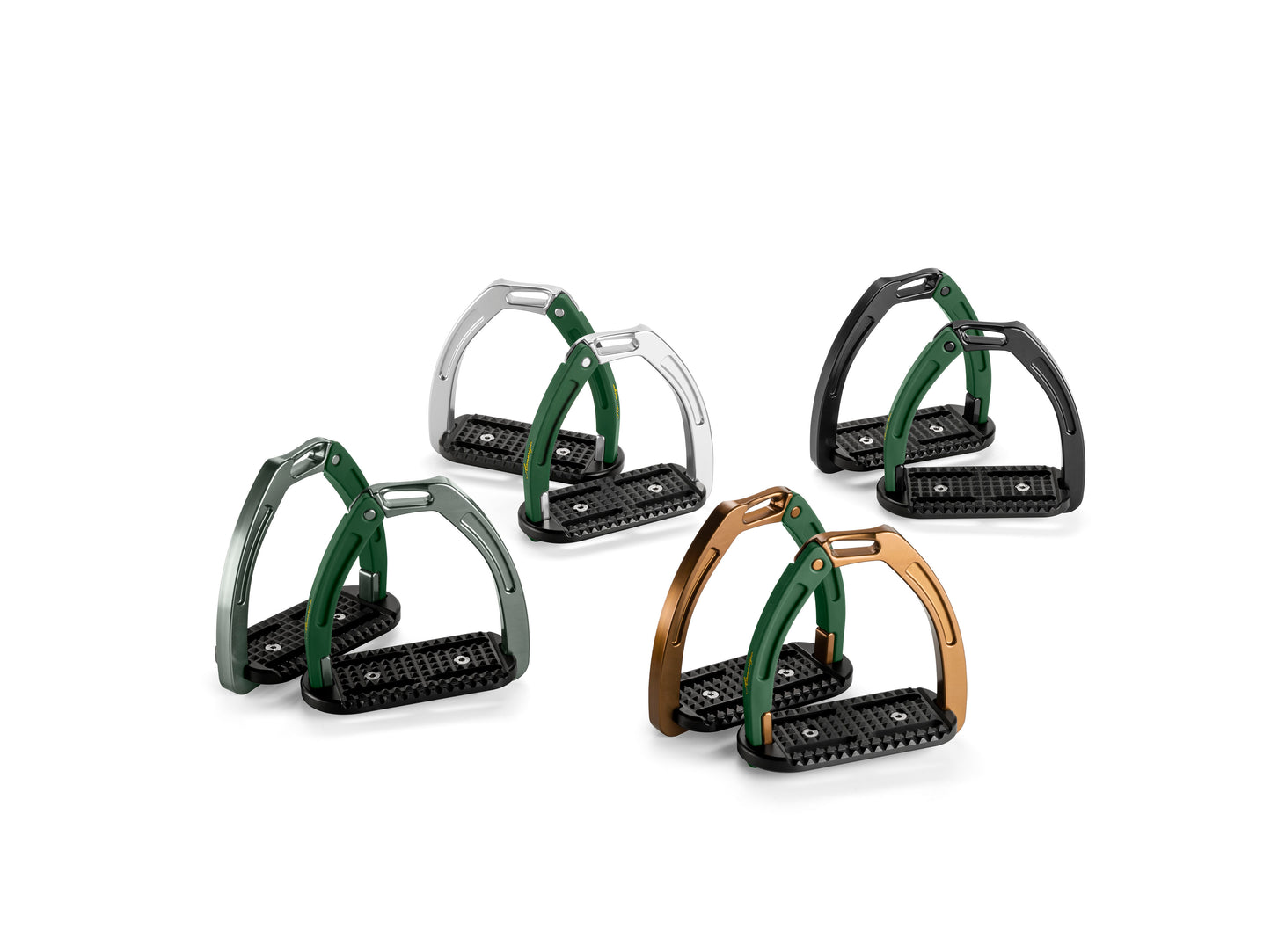 AMERIGO SAFETY STIRRUP (STAF15AME)- Light Titanium/Black- On