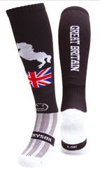 GB Horse Black Knee Length Socks