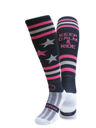 Keep Calm and Ride Knee Length Socks