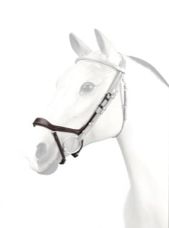 BR66 ANATOMICAL DROPPED NOSEBAND - Red/Brown - Full