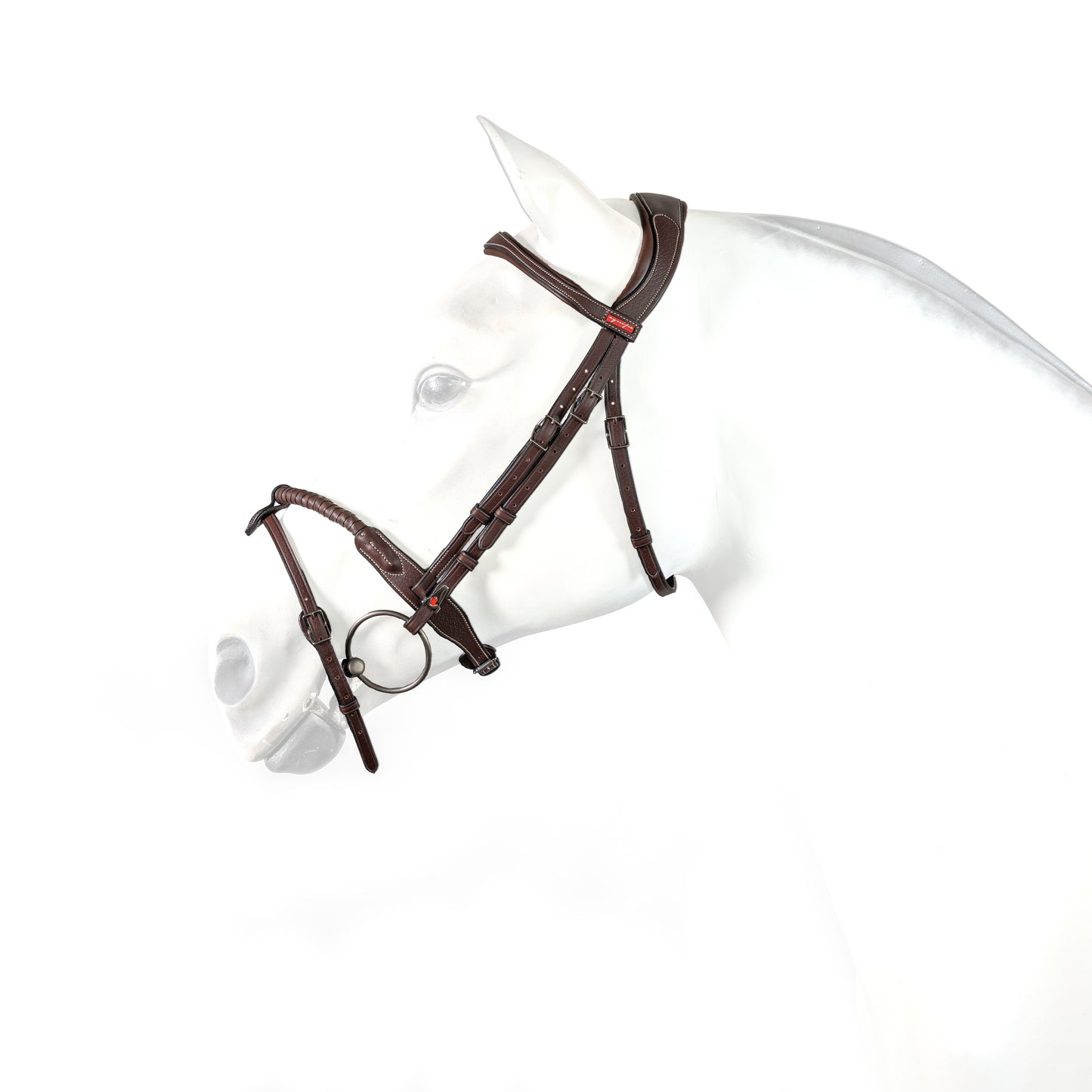 EQUIPE BRIDLE with LEATHER ROPE NB & ANATOMICAL HP- Brown- F