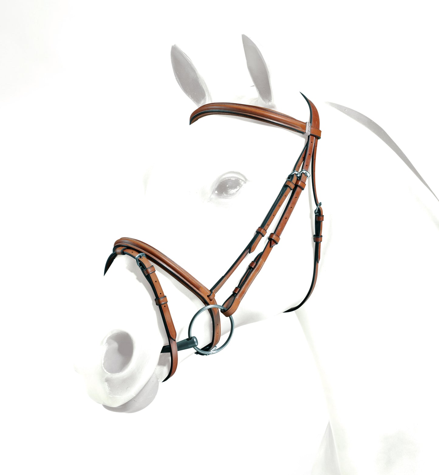 EMPORIO FLASH BRIDLE - NO REINS - BRASS FITTINGS - Newmarket