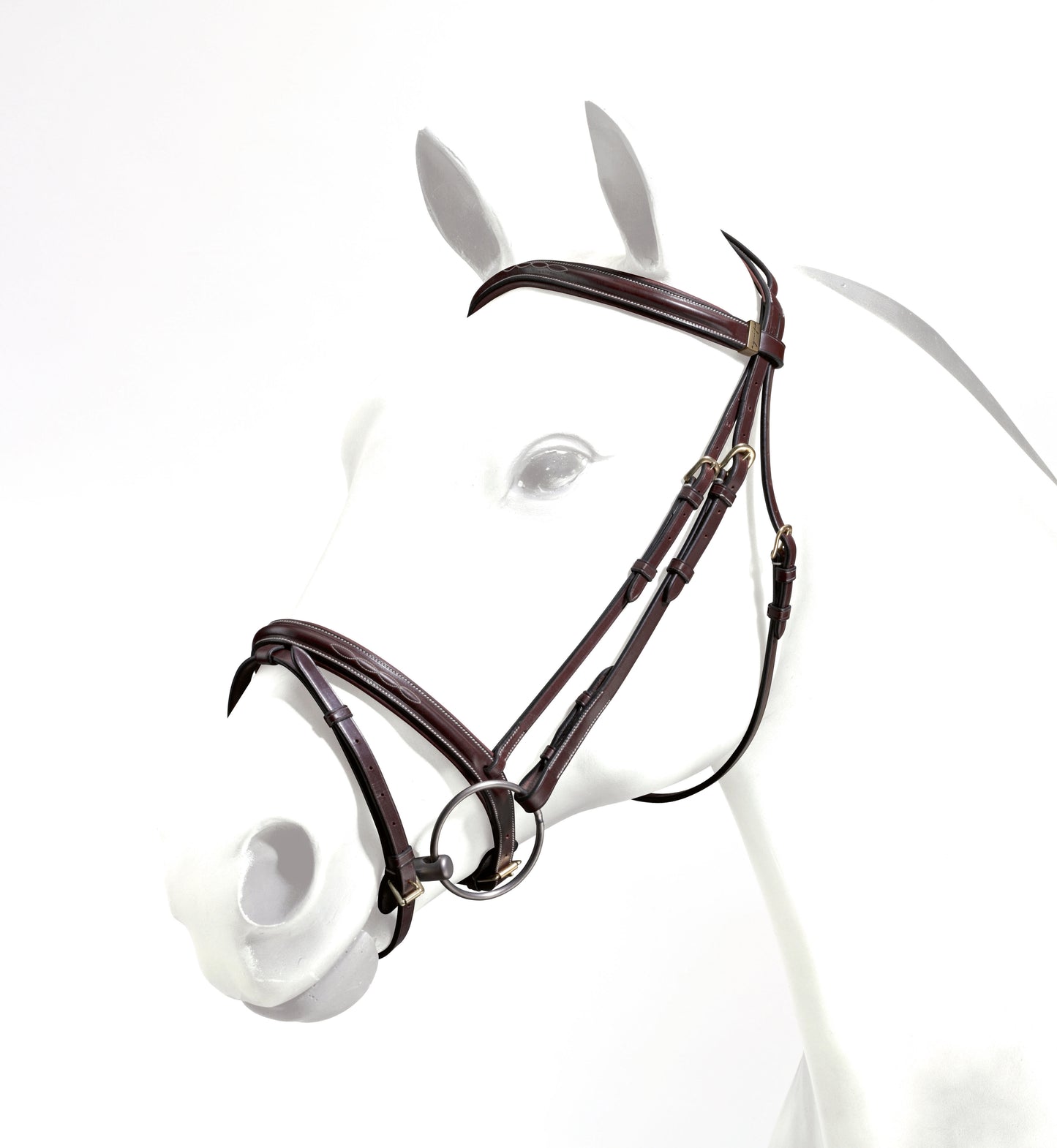 EMPORIO BRIDLE - NO REINS - BRASS FITTINGS - Brown - Full