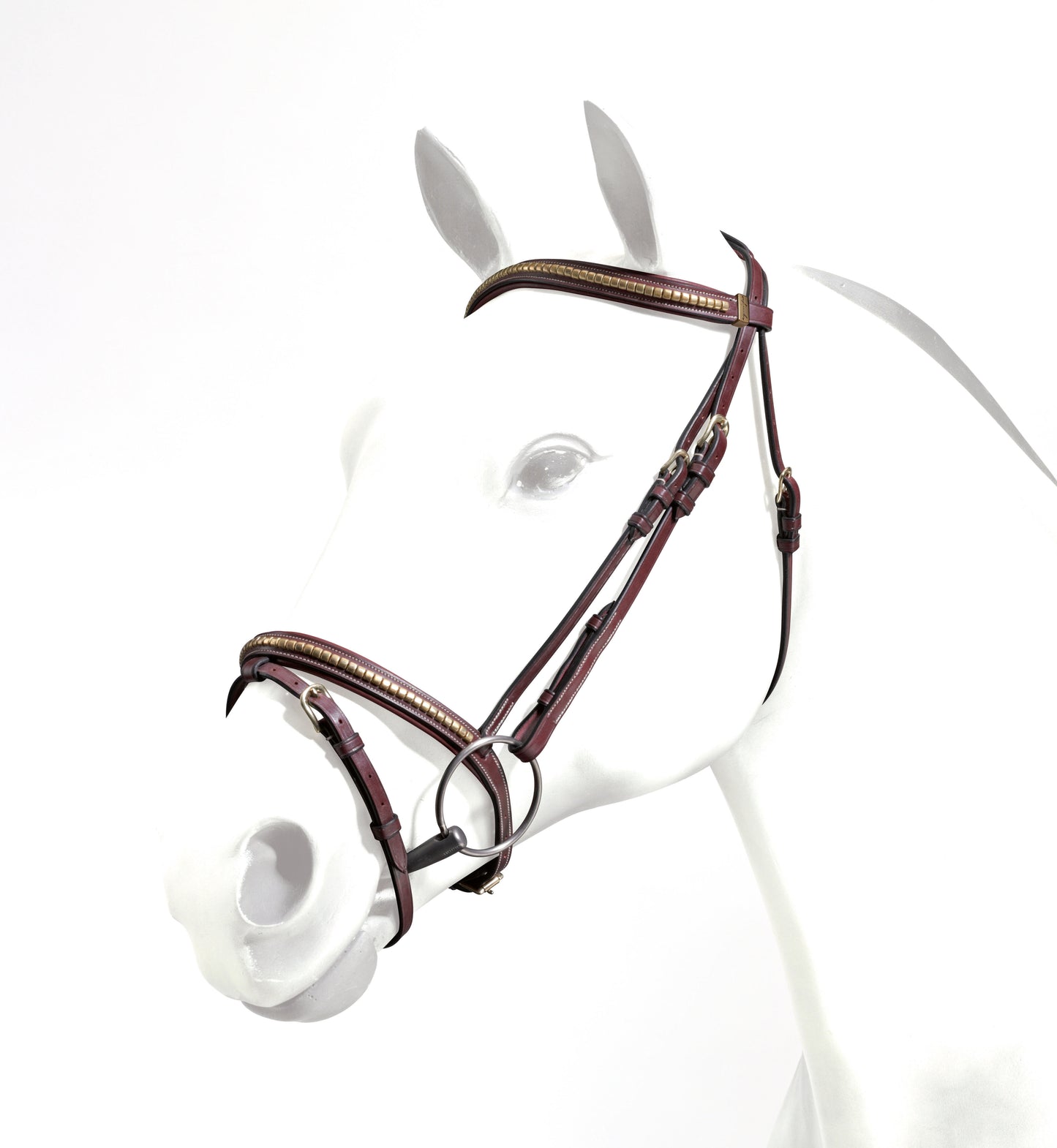 EMPORIO CLINCHER BRIDLE - BRASS FITTINGS - NO REINS - Newmar