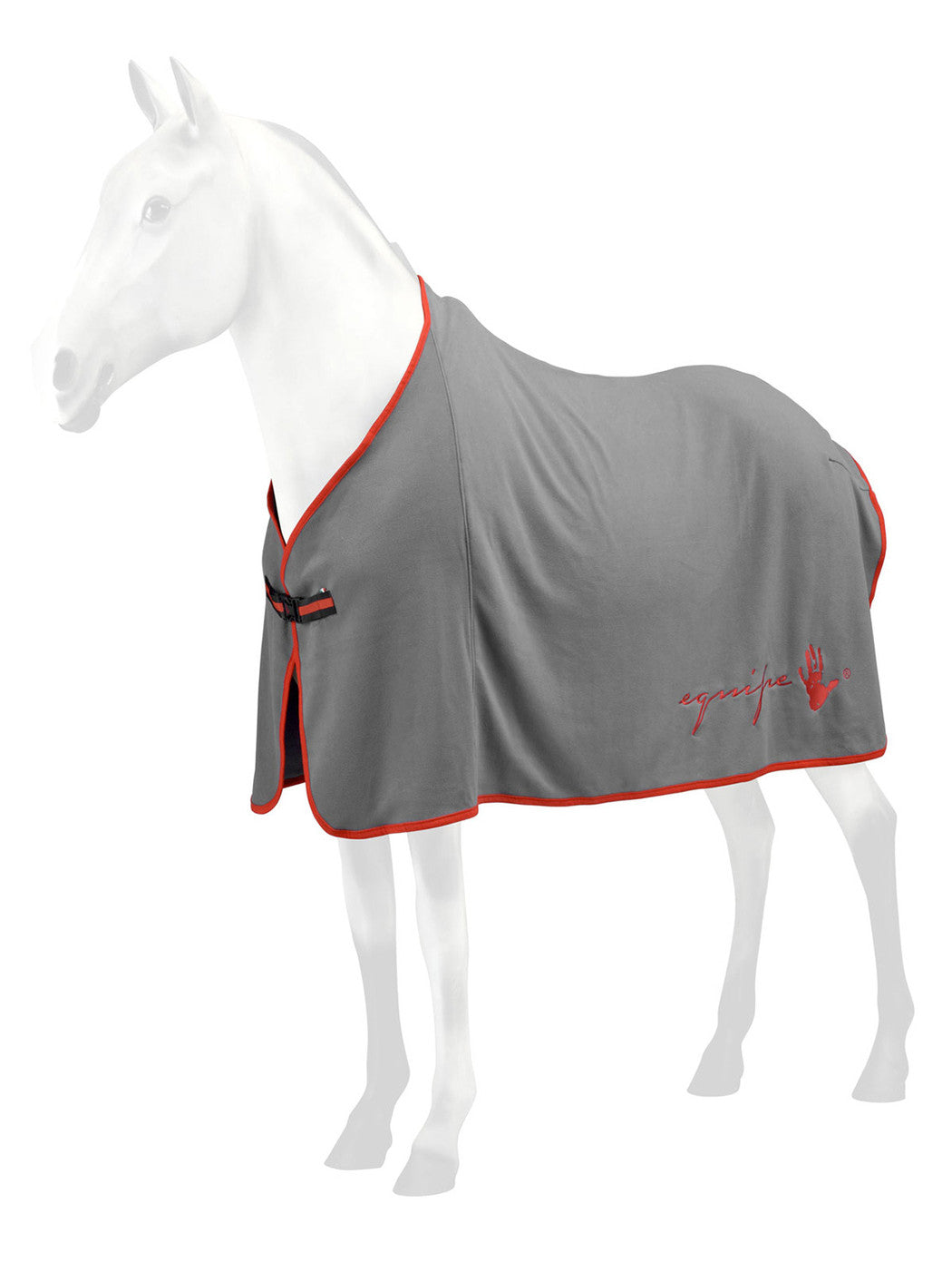 EQUIPE FLEECE RUG WITH LOGO - Grey - 160