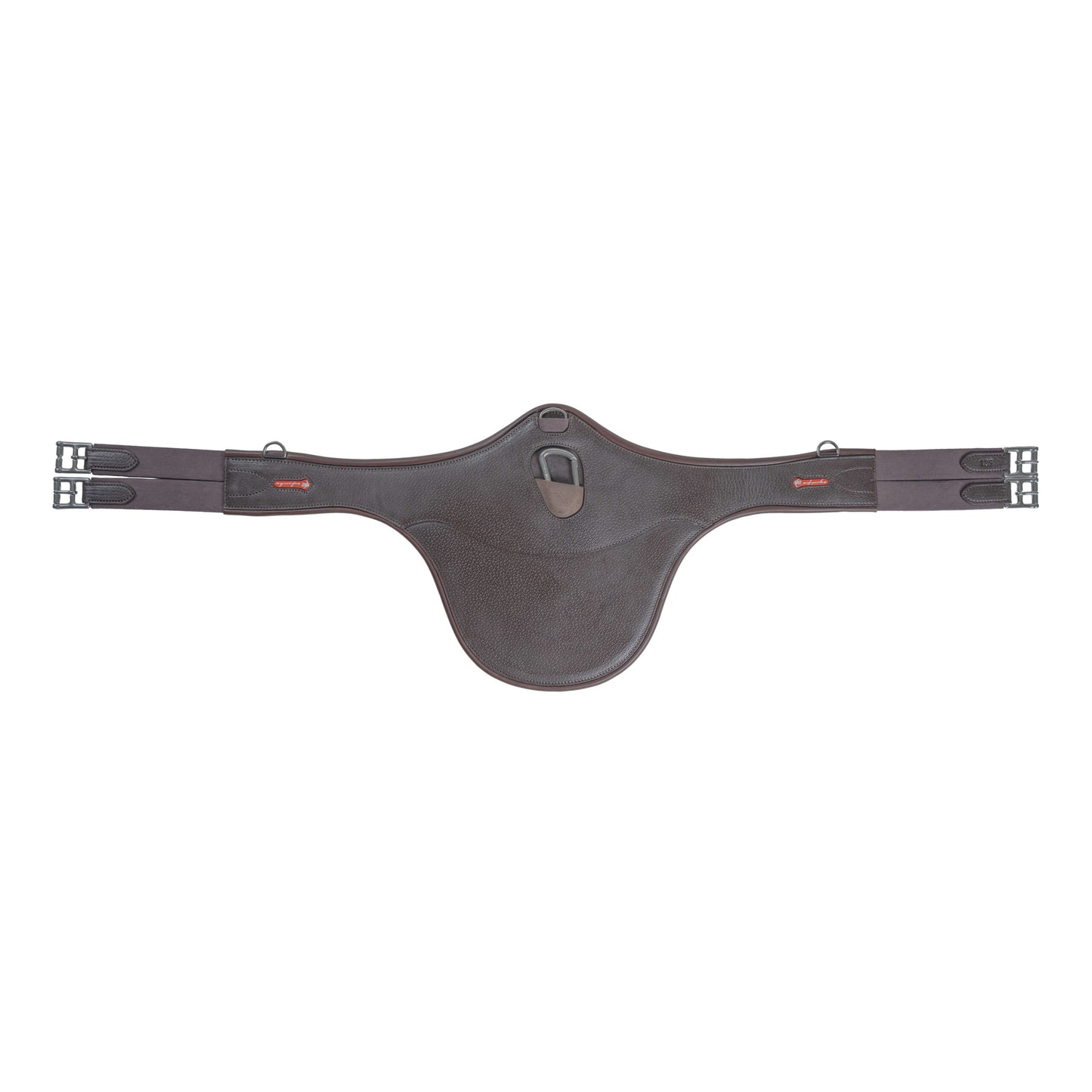 ANATOMICAL STUD GIRTH WITH CARABINER- Black- 135
