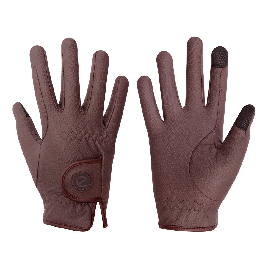 eQUEST GripPro Winter Edition Riding Gloves – Brown | Warm, Grippy & Touchscreen