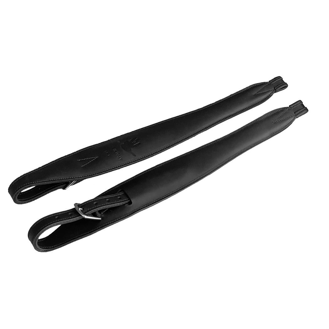 JUMP FENDER STIRRUP LEATHERS (ST14)- Black- N