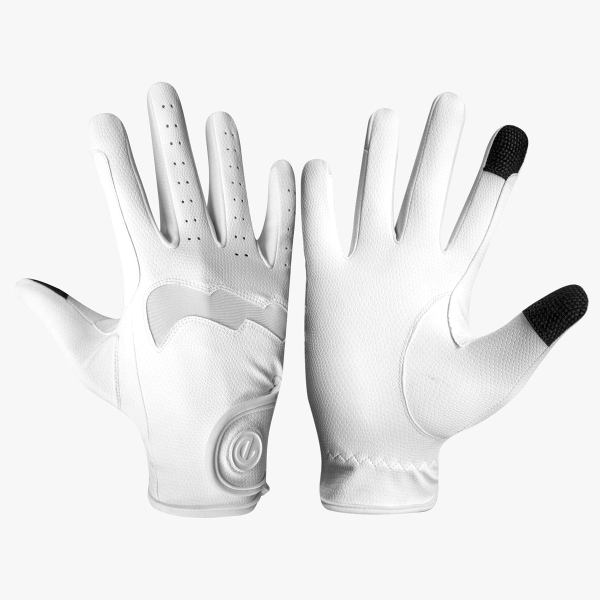 eQUEST GripPro LITE V3 Lightweight Riding Gloves – White / White | Lightweight, Grippy & Breathable