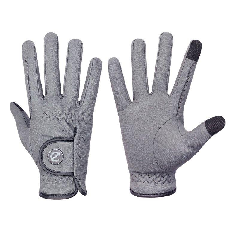 eQUEST GripPro Winter Edition Riding Gloves – Grey | Warm, Grippy & Touchscreen