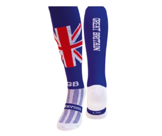GB Horse Royal Blue Knee Length Socks