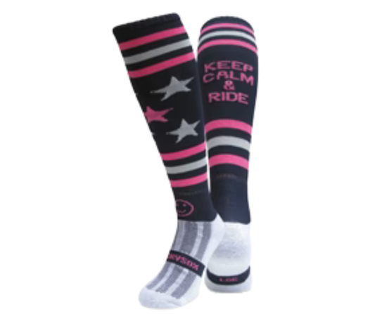 Keep Calm and Ride Knee Length Socks