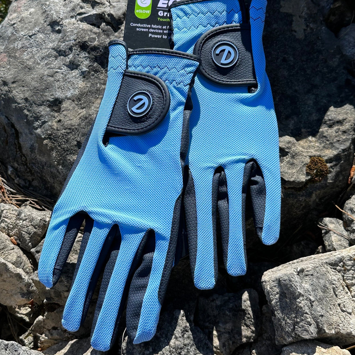 eQUEST GripPro X-LITE Riding Gloves - Baby Blue Regular Cuff