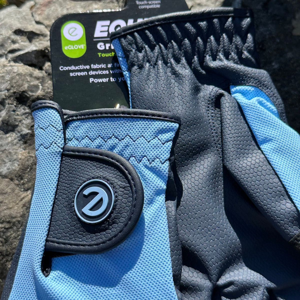 eQUEST GripPro X-LITE Riding Gloves - Baby Blue Regular Cuff
