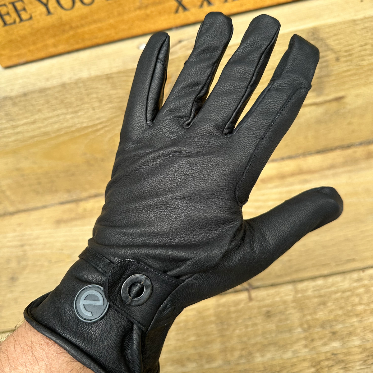 eQUEST GripPro Western Leather Riding Gloves – Black | Unlined | Touchscreen