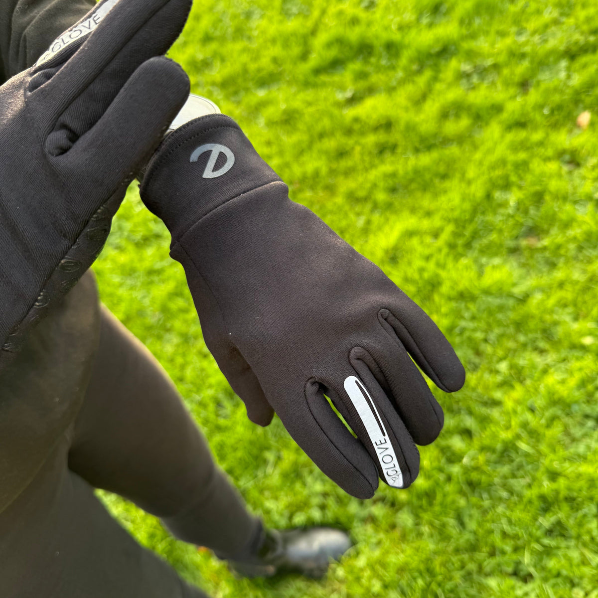 eGLOVE Fleece Cold Weather Run Gloves – Black | Touchscreen Running Gloves
