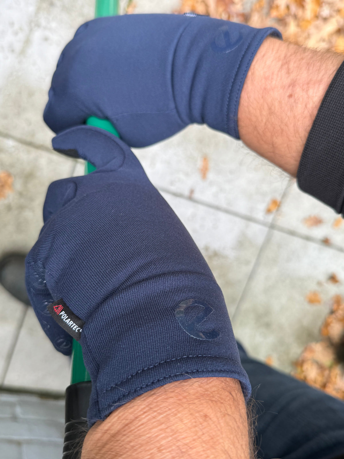 eQUEST Winter Elite Polartec Riding Gloves – Blue | Warm, Breathable & Touchscreen