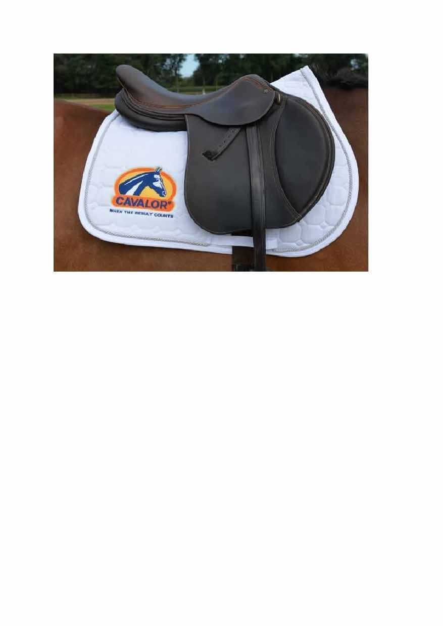 CAVALOR SADDLEPAD WHITE JUMPING