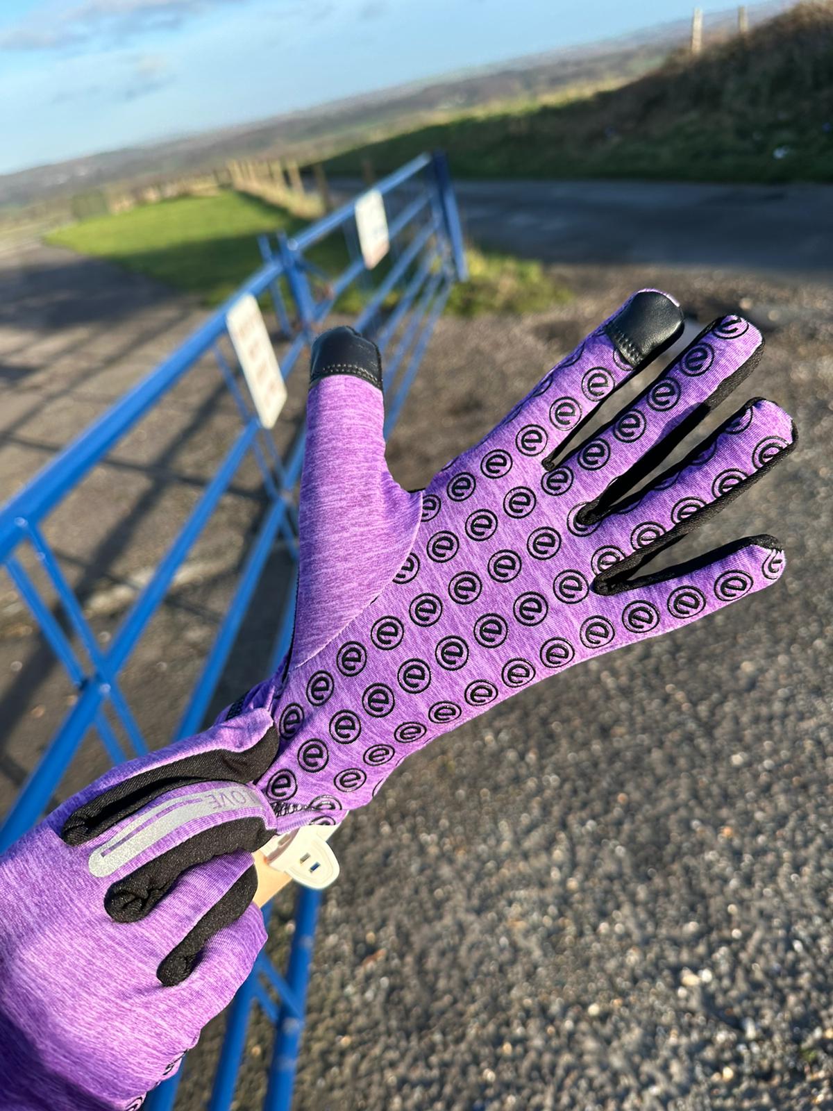 eGLOVE Run Gloves – Purple | Touchscreen Running Gloves