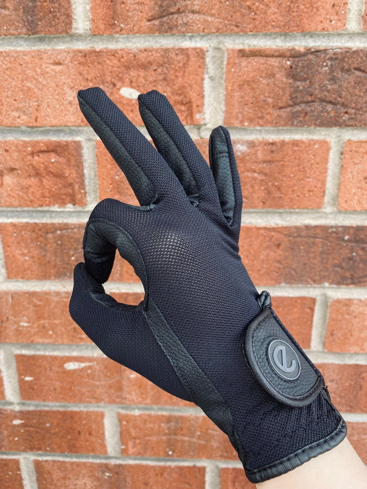 eQUEST GripPro X-LITE Riding Gloves - Black Regular Cuff